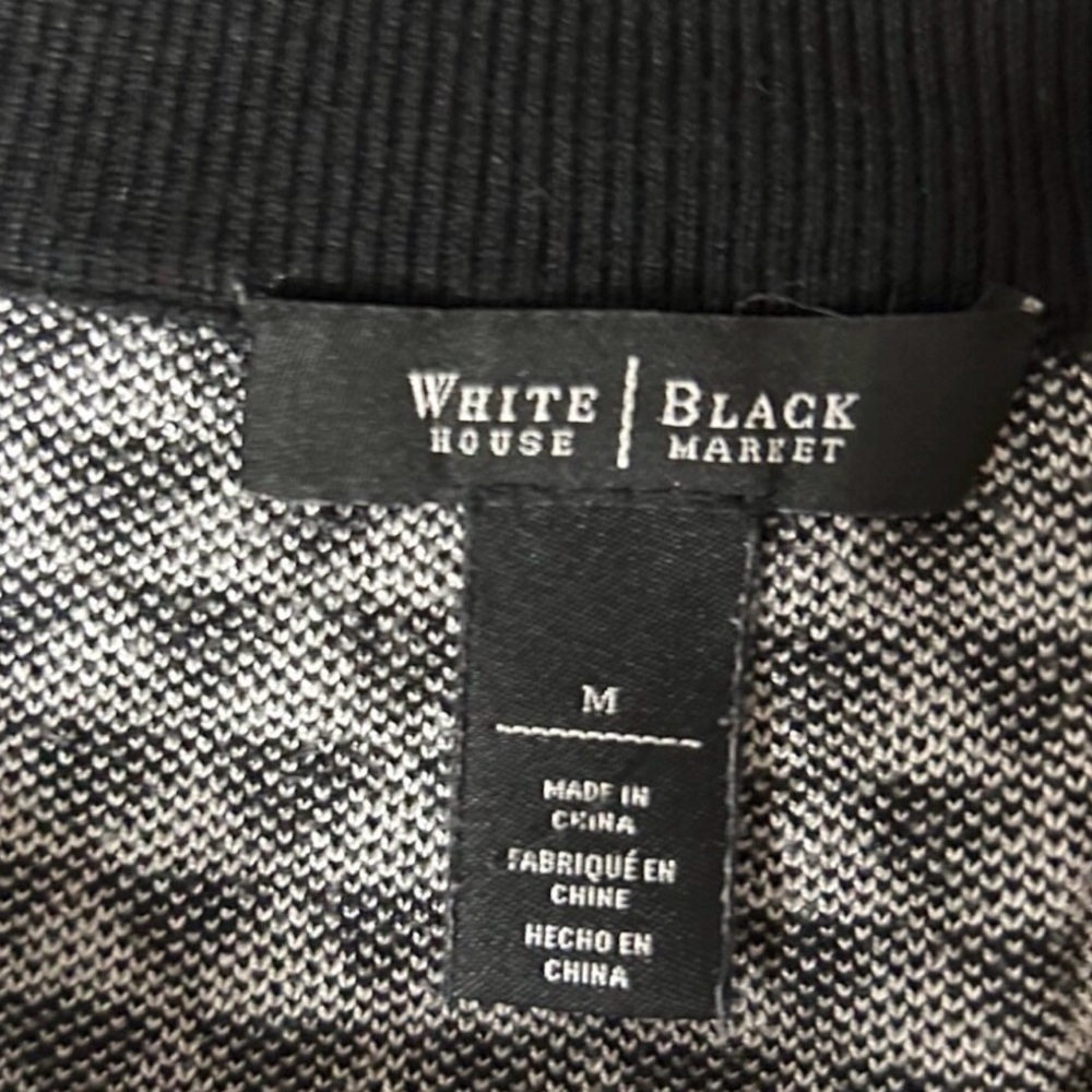 WHBM geometric print black & white sweater - Picture 4 of 12